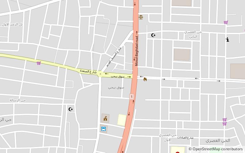 baiji district location map