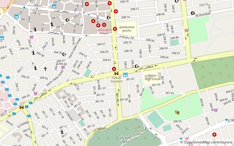 Gozakan location map