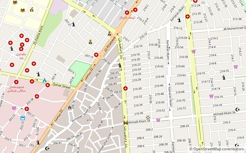 ibraheem pasha street sulaymaniyah location map