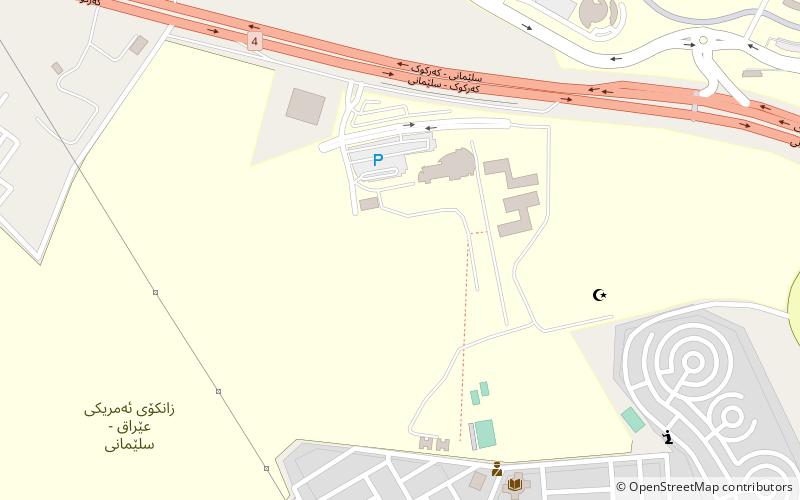 the american university of iraq souleimaniye location map