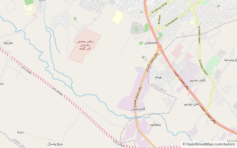 mount nisir sulaymaniyah location map