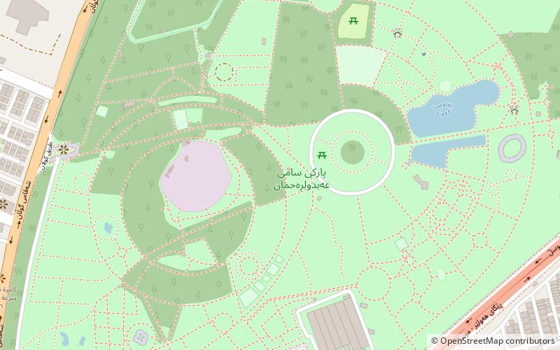 sami abdulrahman park arbil location map