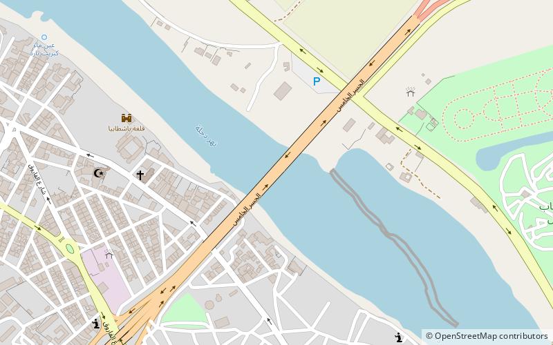 aljsr alkhams mosul location map