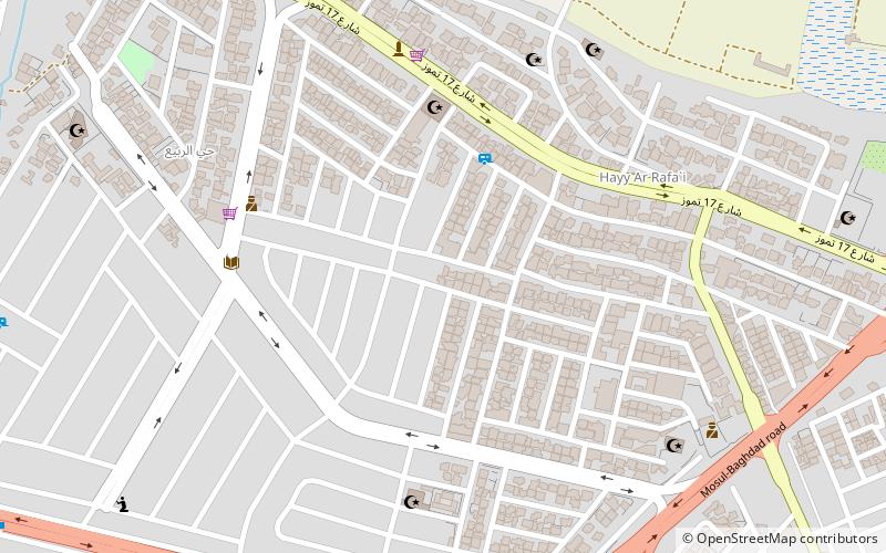 mosul district mossul location map