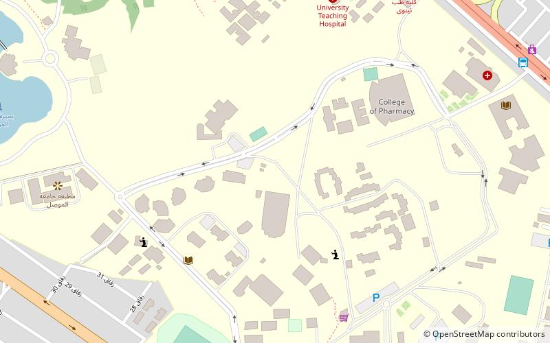 uniwersytet mosul location map
