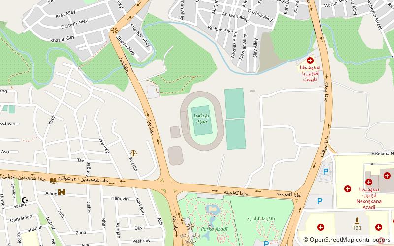 al naft stadium dahuk location map