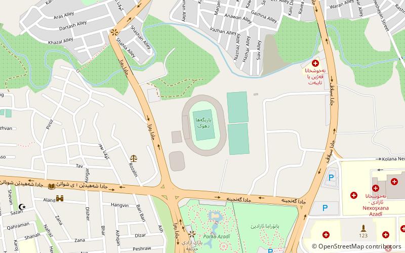 Duhok Stadium location map