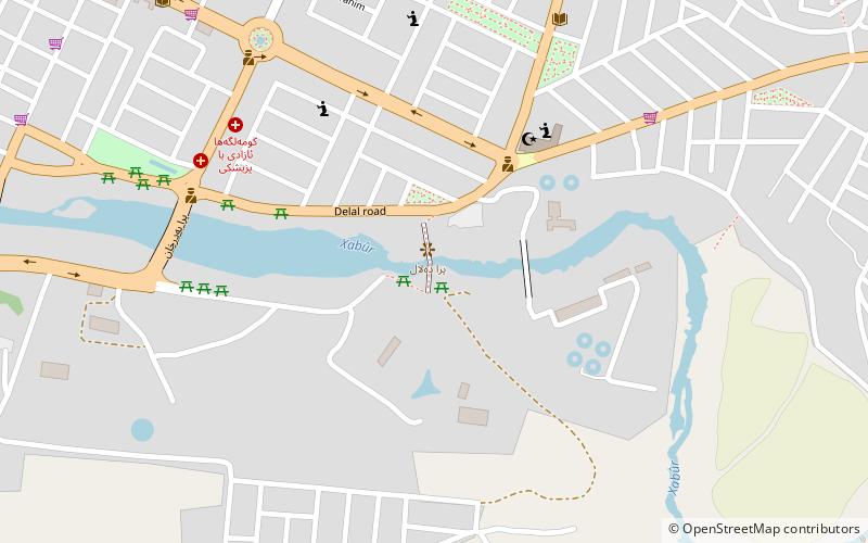 Delal Bridge location map