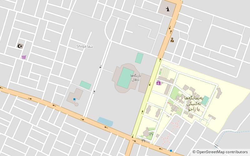 Delal Stadium location map