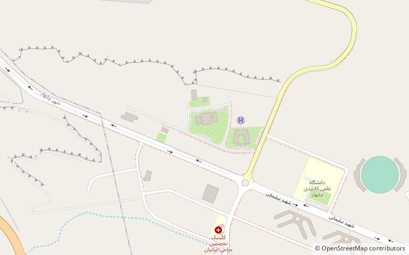 international university of chabahar tschahbahar location map