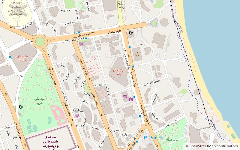 kish trade centre kish island location map