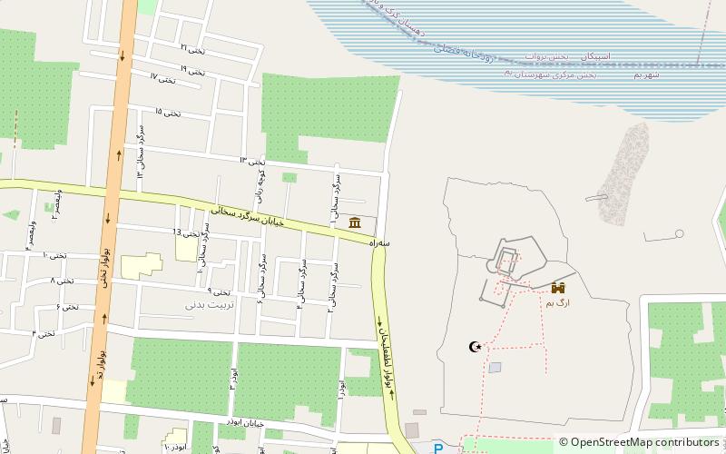 Nmayshgah yafth hay bastan shnasy bm location map