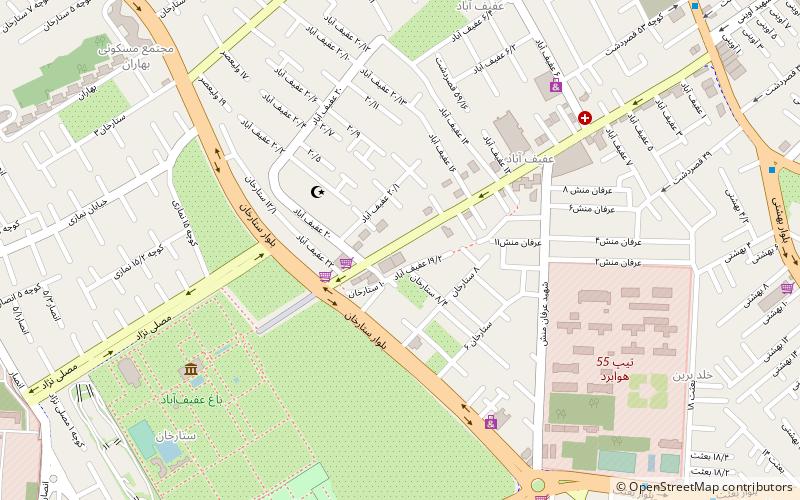 sepehr complex shiraz location map