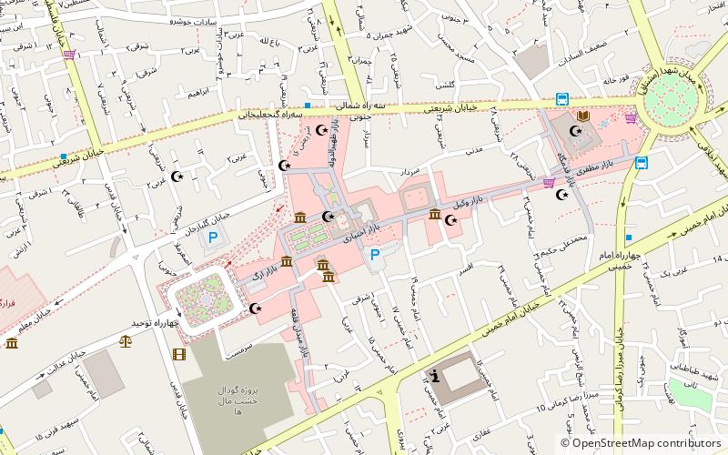 bazaar kerman location map