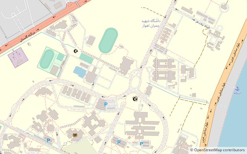 Shahid Chamran University of Ahvaz location map