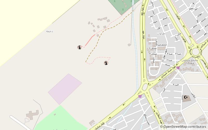 dakhmeh yazd location map