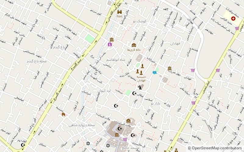Yazd art house location map