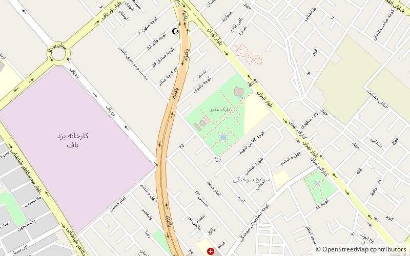 Yazd Atash Behram location map