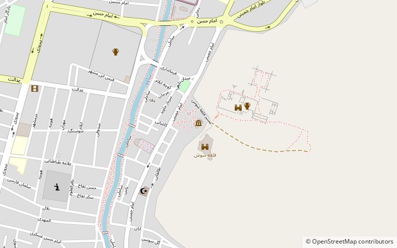 susa museum shush location map