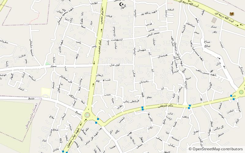 dorcheh piaz ispahan location map