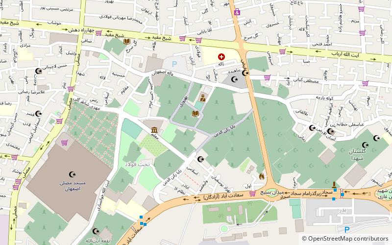 Takht-e Foulad location map