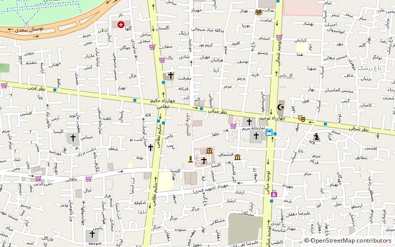 martin shopping center isfahan location map