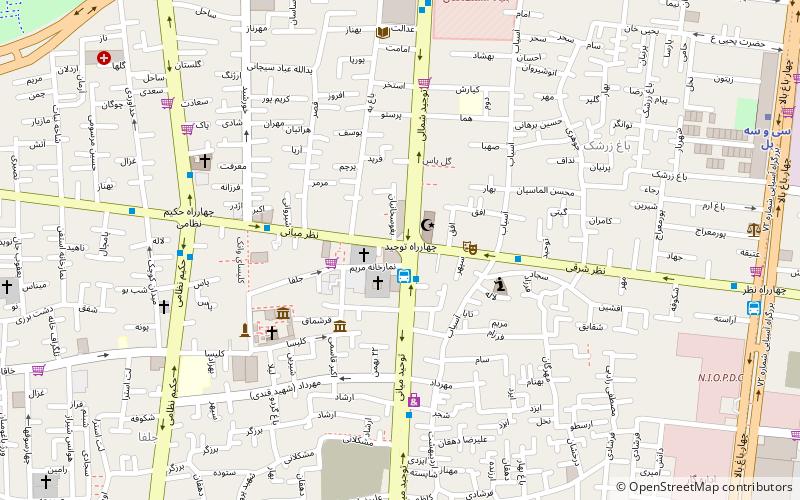 st jacob church isfahan location map