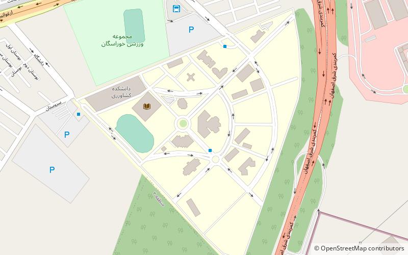 Islamic Azad University of Isfahan location map