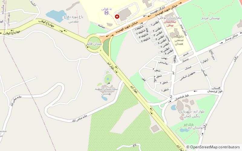 ganjnameh hamadan location map
