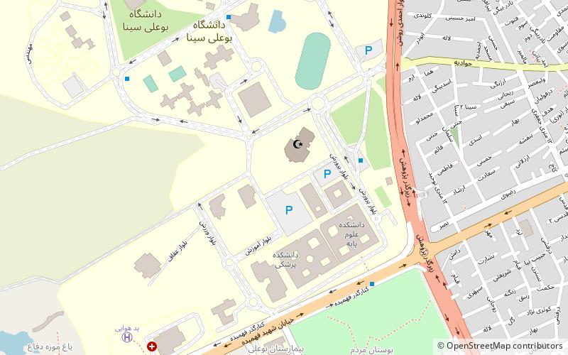 Hamedan University of Medical Sciences location map