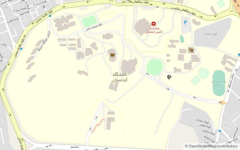 University of Kurdistan location map