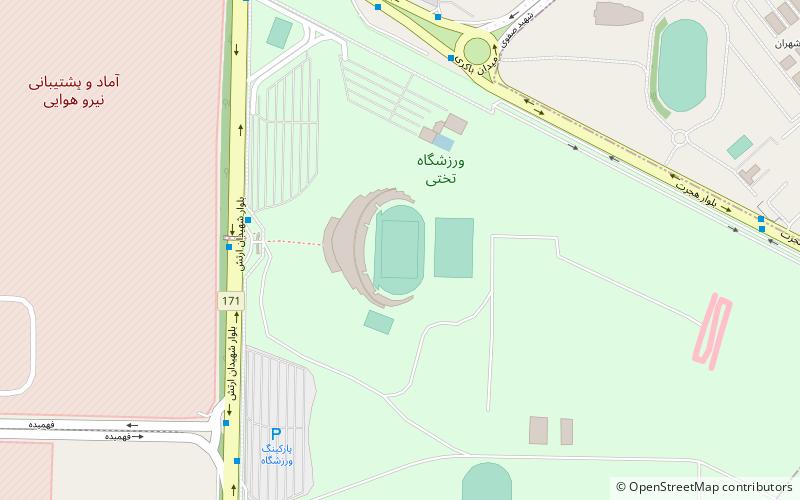 Estadio Takhti location map