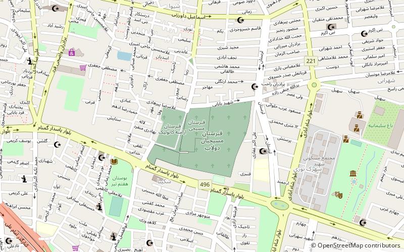 Polish Cemetery in Tehran location map