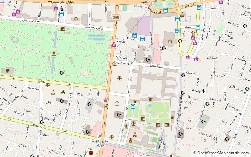 Courthouse of Tehran location map