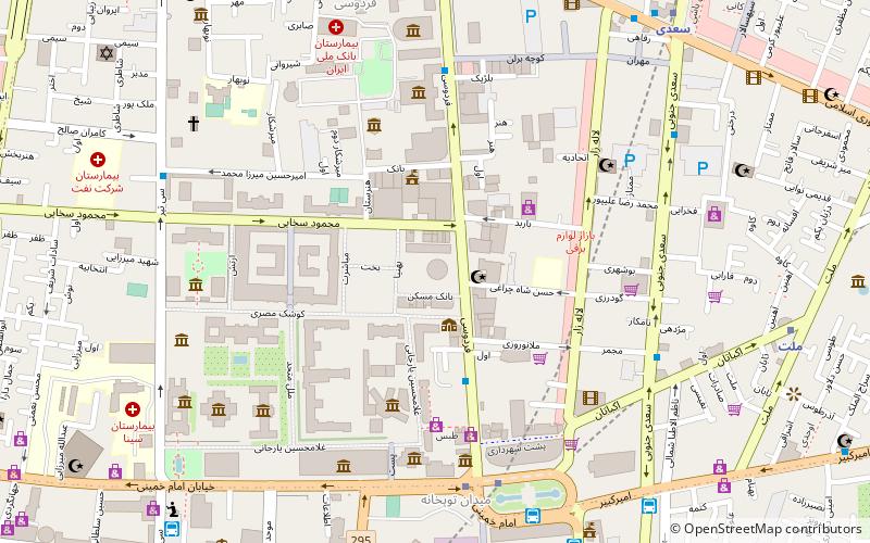 Iranian Crown Jewels location map