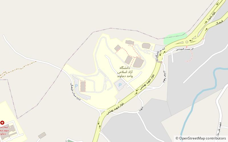 Islamic Azad University of Damavand location map