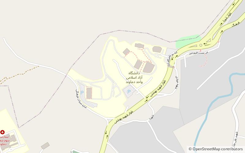 Université islamique Azad de Damavand location map