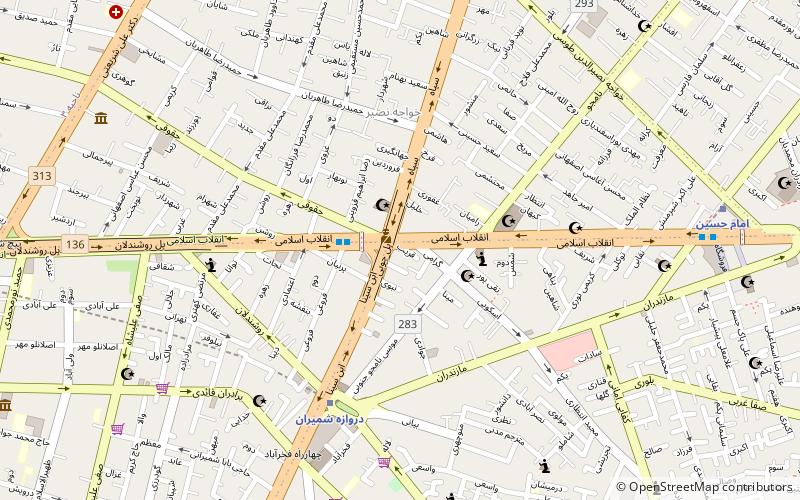 pol e choobi synagogue tehran location map