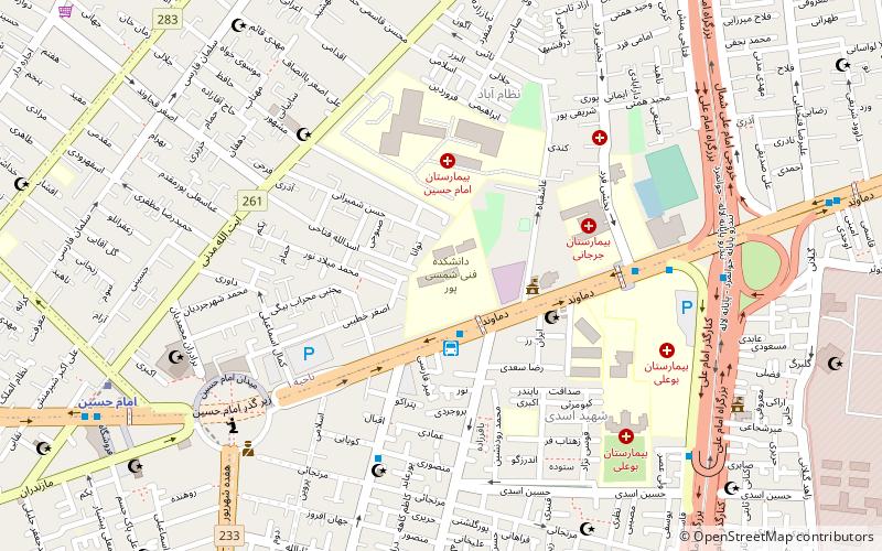 shamsipour technical college tehran location map