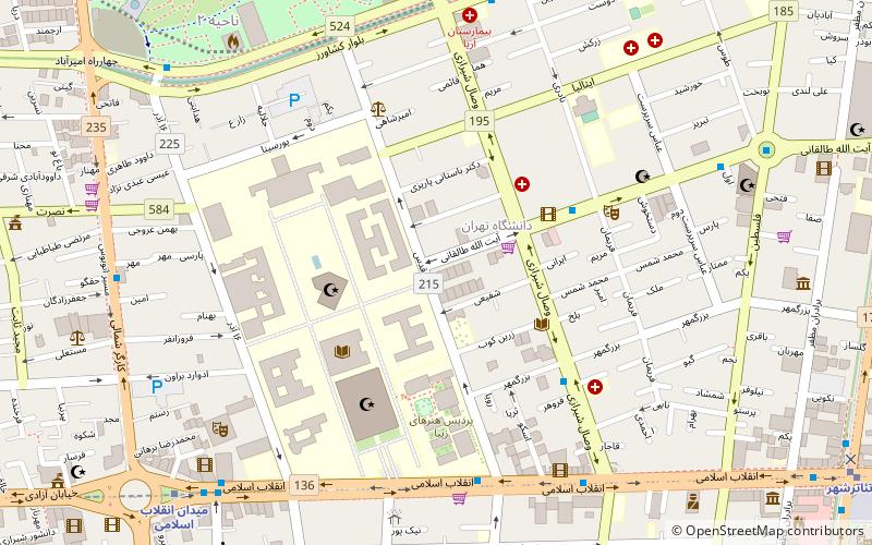 ettefagh synagogue teheran location map