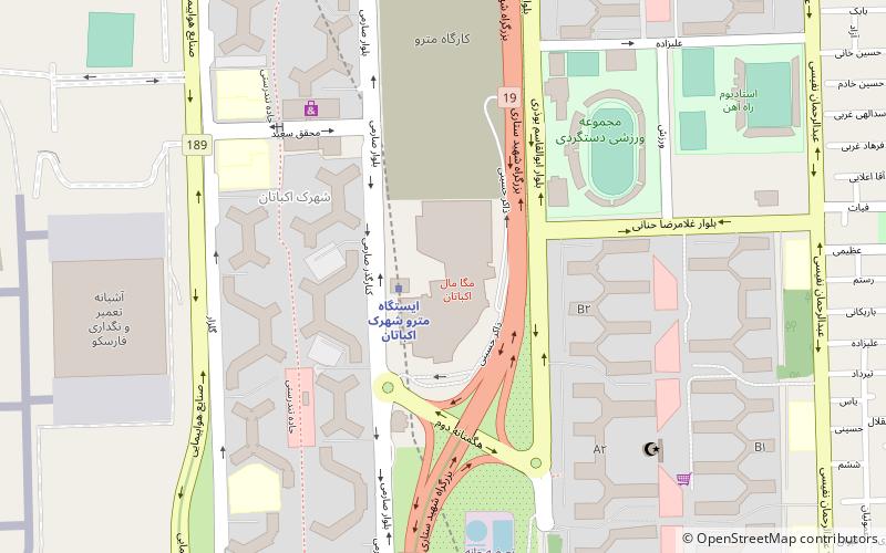 mega mall tehran location map
