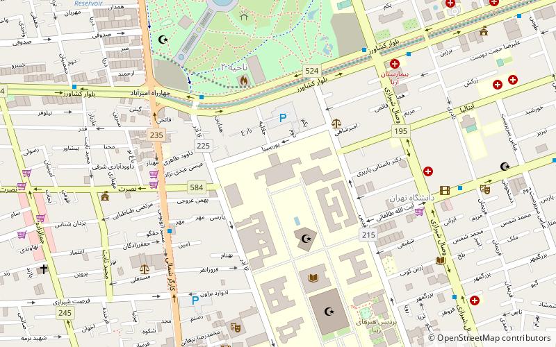 Tehran University of Medical Sciences location map