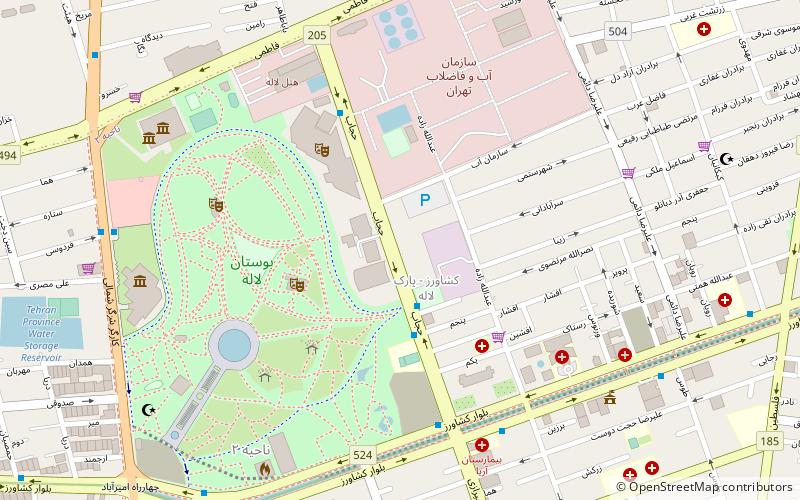 Tehran House of Volleyball location map