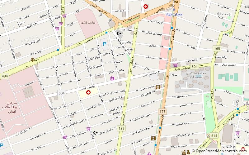 khorasaniha synagogue teheran location map
