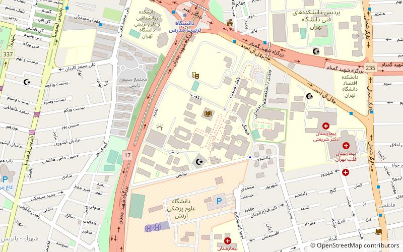 Tarbiat Modares University location map