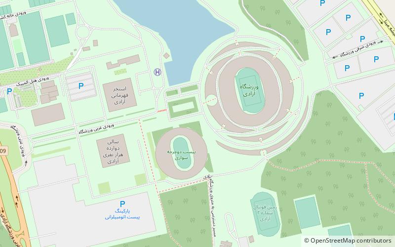 Azadi Sport Complex location map