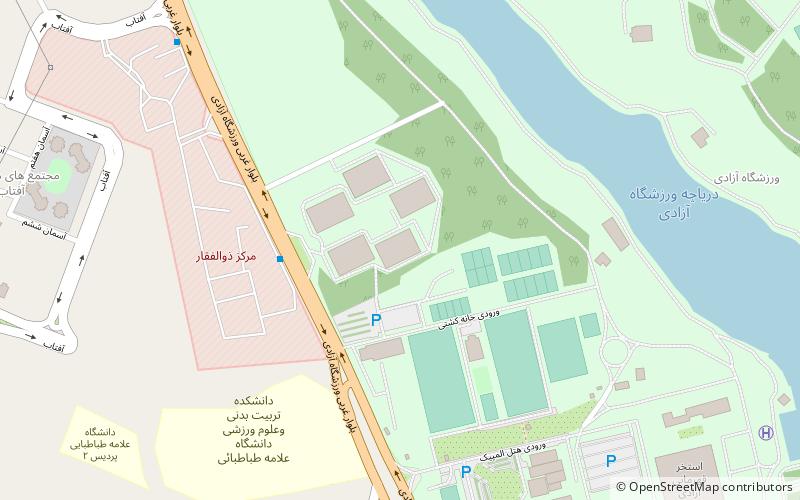 Azadi Volleyball Hall location map