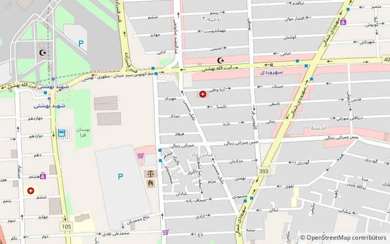surena street tehran location map