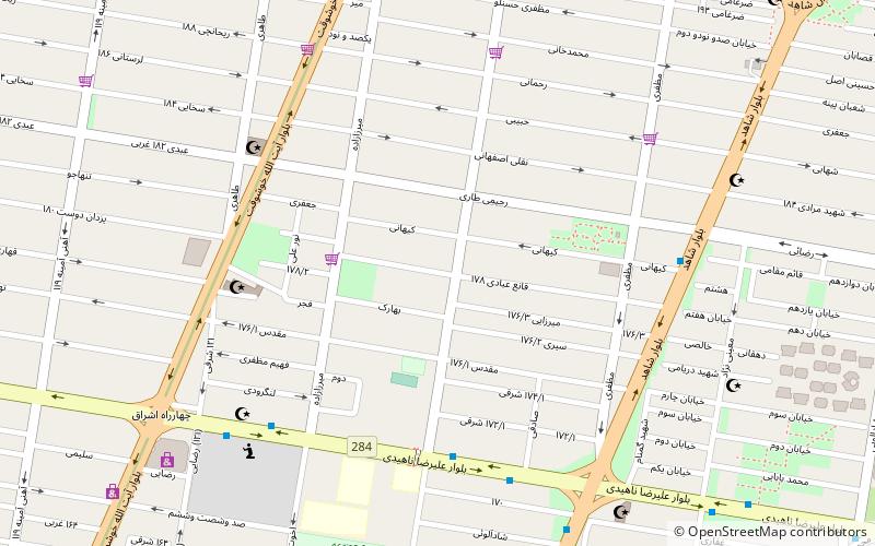 ruin tan arash hospital tehran location map