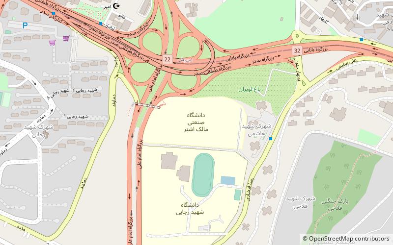 malek ashtar university of technology tehran location map